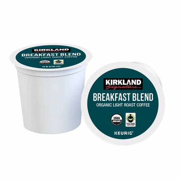 Kirkland Signature Coffee Organic Breakfast Blend K-Cup Pod, 120-count
